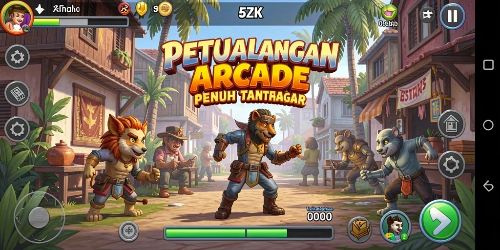 Tampilan menarik gameplay 5ZK dengan aksi cepat dan tantangan seru.