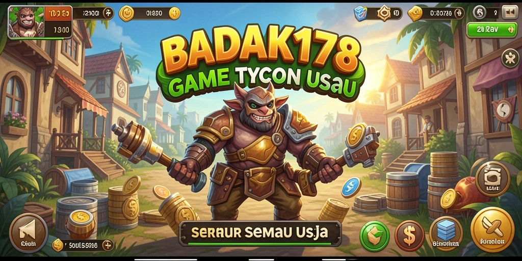 Screenshot utama BADAK178 menampilkan aksi gameplay Tycoon yang seru dan dinamis.