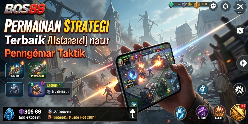 Tampilan gameplay strategis yang mendebarkan di BOS88.
