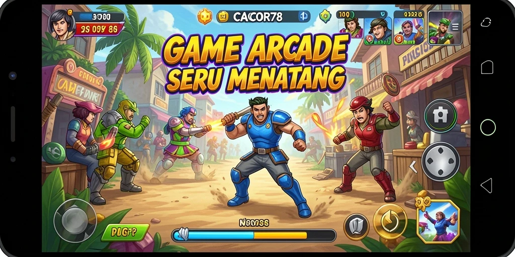 Gameplay seru CACOR78 yang penuh tantangan dan warna.