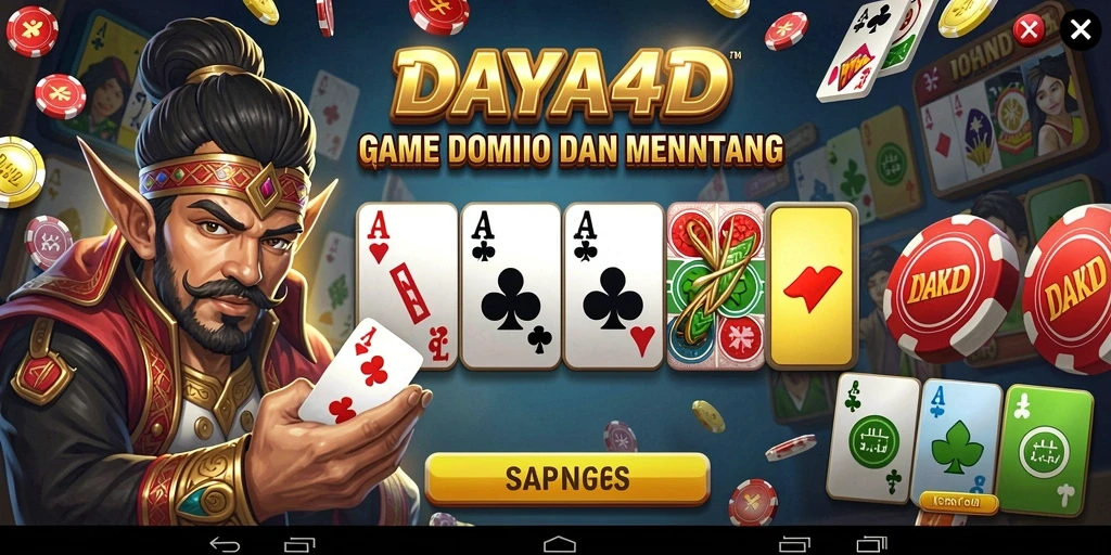Tampilan gameplay yang menarik dari game Domino DAYA4D.