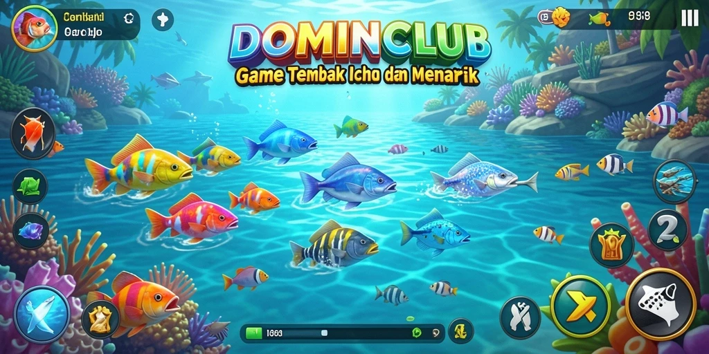 Tangkapan layar game Tembak Ikan yang menampilkan aksi seru.