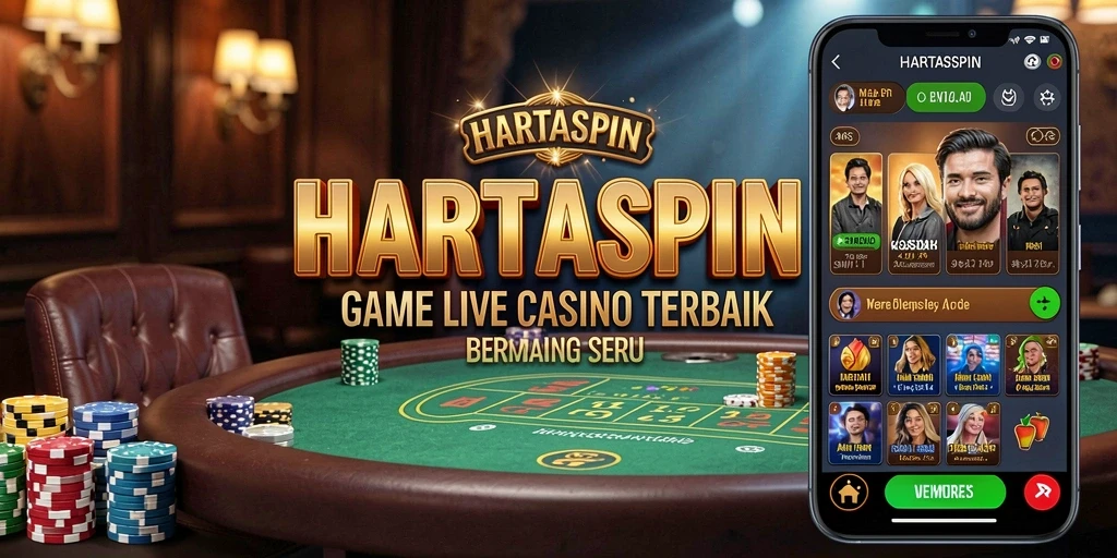 Tampilan gameplay HARTASPIN yang menegangkan dan interaktif.