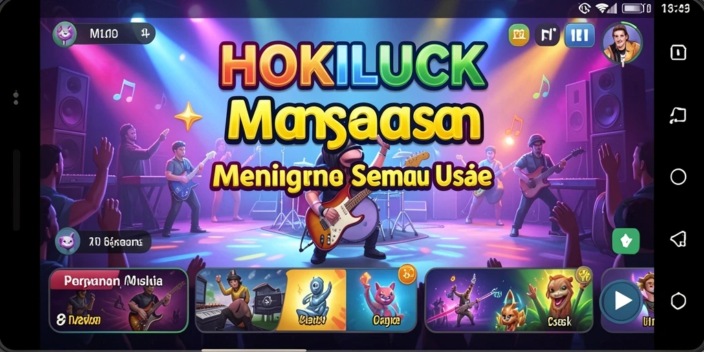 Tampilan gameplay HOKILUCK yang seru dan menarik.