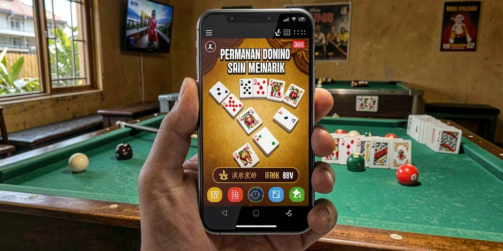 Tampilan gameplay Domino yang seru dan interaktif.