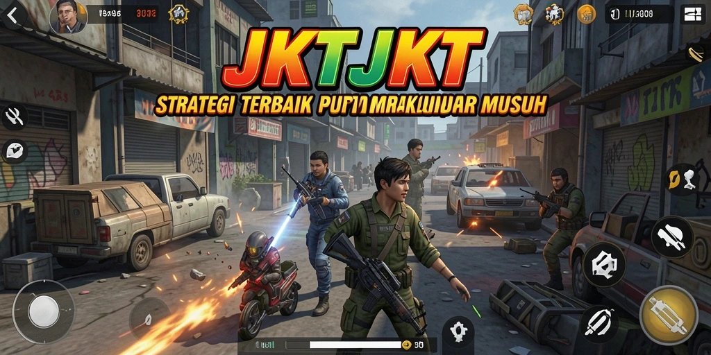 Tampilan gameplay JKTJKT yang menegangkan dan strategis.