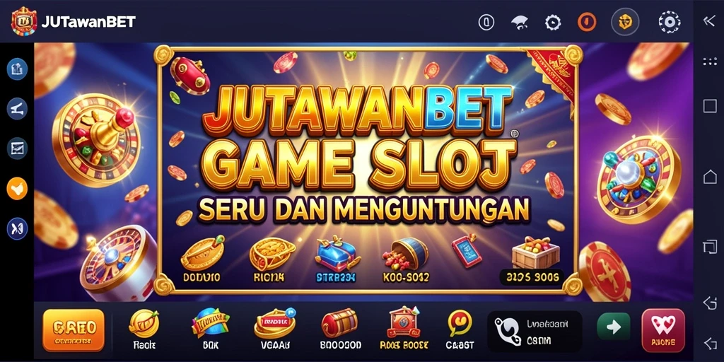 Tampilan gameplay Slot JUTAWANBET yang menarik dan mendebarkan.