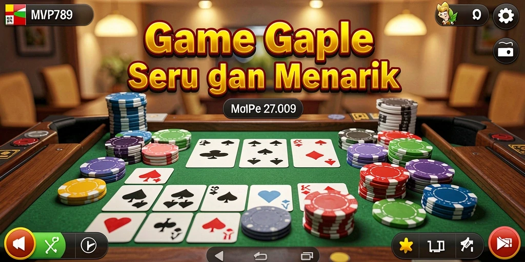 Tampilan gameplay Gaple yang mengasyikkan dan interaktif.