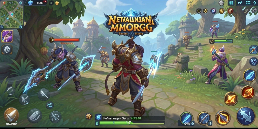 Tampilan gameplay seru dari <strong>NX303</strong> dalam dunia MMORPG.