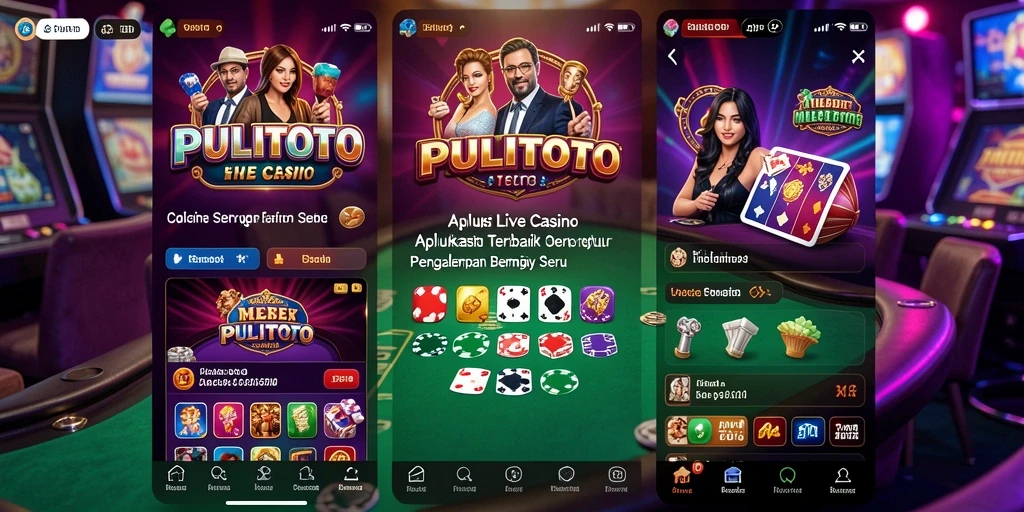 Screenshot gameplay PULITOTO menampilkan dealer langsung dalam aksi di meja permainan.