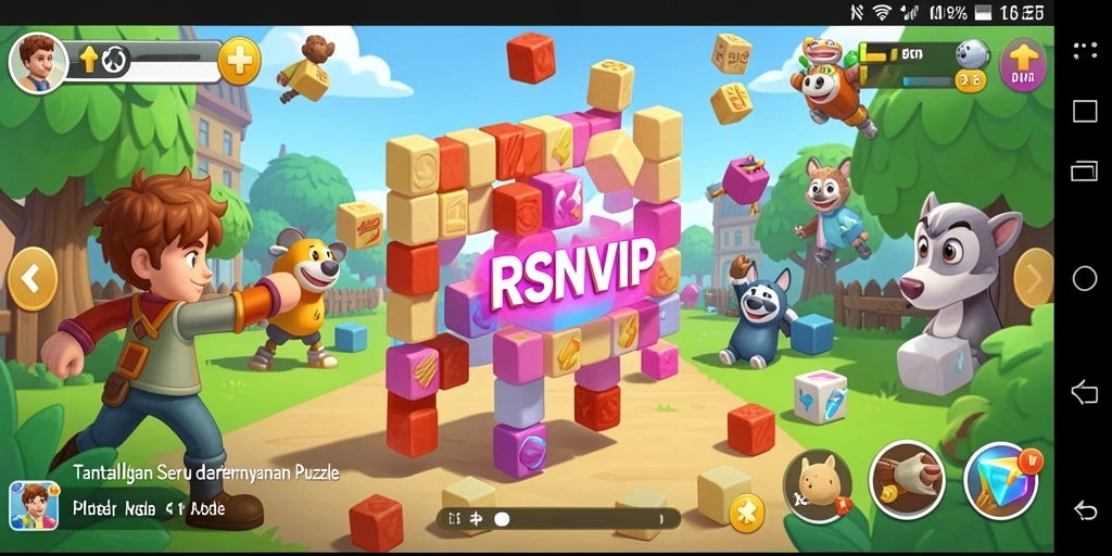 Tampilan gameplay RSNVIP yang menarik dan menantang.