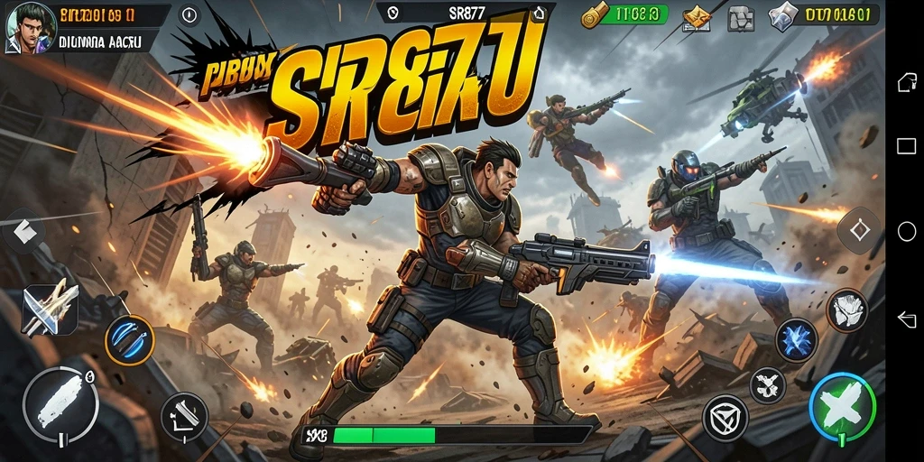 Tampilan gameplay seru SR877 dengan aksi mendebarkan.
