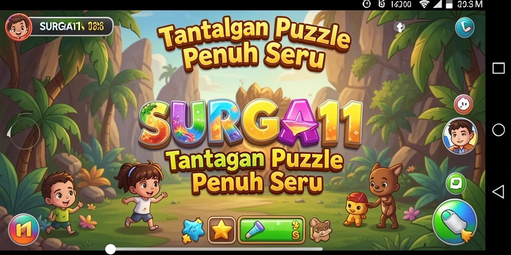 Tangkapan layar gameplay SURGA11 menunjukkan tantangan puzzle yang seru dan menarik.