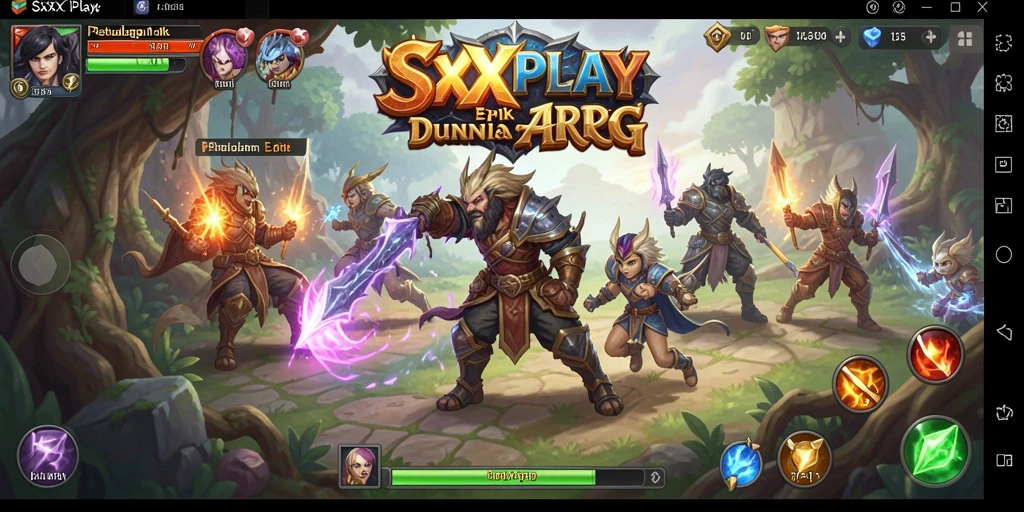 Tampilan gameplay epik dalam SXXPLAY dengan aksi ARPG seru.